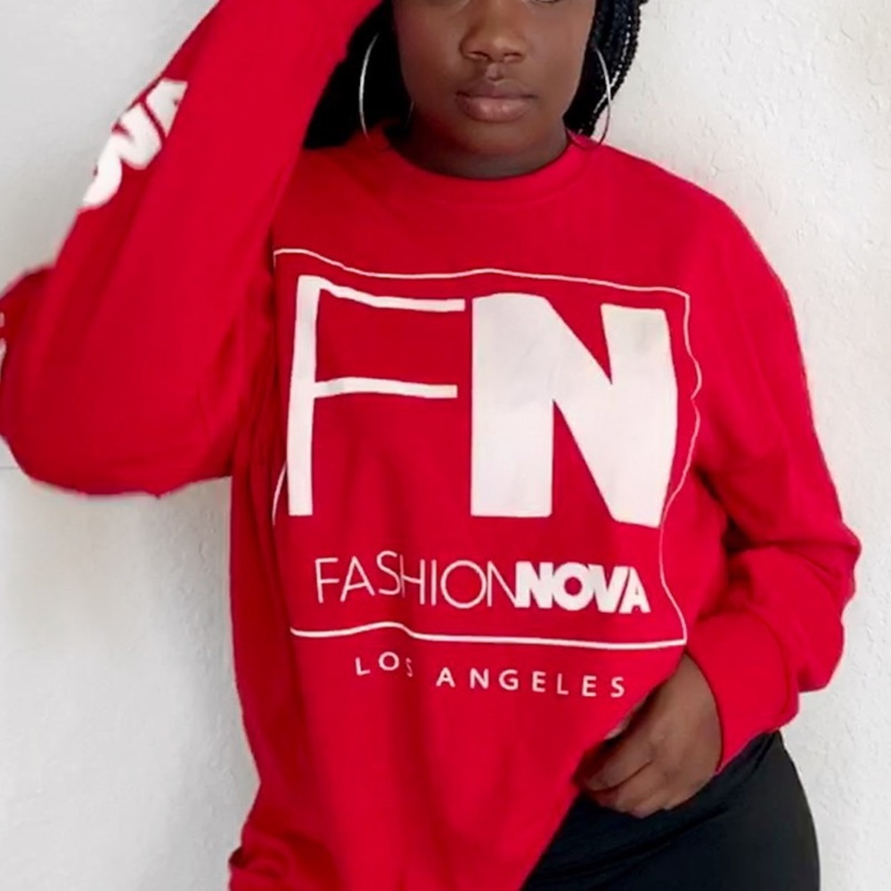 Oversized long sleeve top